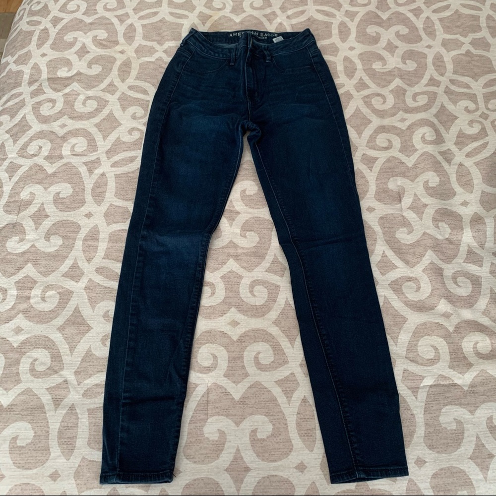 American Eagle Jeans Sky High Jeggings Blue s/4